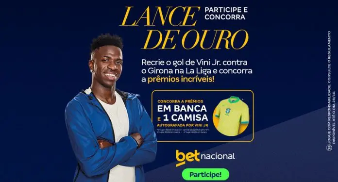 Betnacional lança campanha de apoio a Vini Jr na Bola de Ouro Betnacional